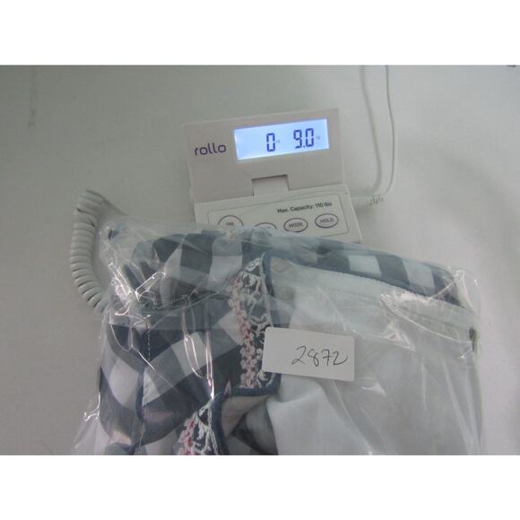 Classic Dirndl Bavarian Oktoberfest Checkered Dress Blue White XXL Lace Peasant - Picture 10 of 10